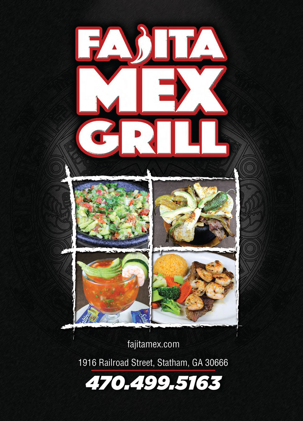 Menu Fajita Mex Grill
